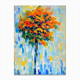 Orange Tree Matisse Inspired Flower Canvas Print