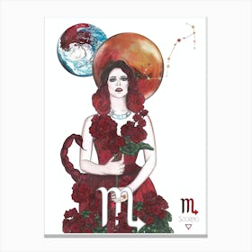 Scorpio Goddess Canvas Print