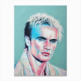 Billy Idol Colourful Illustration Canvas Print