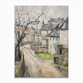 Stow On The Wold (Gloucestershire) Painting 1 Canvas Print