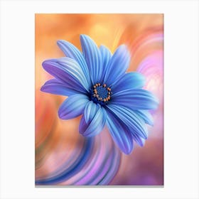 Blue Flower 6 Canvas Print