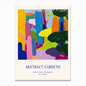 Colourful Gardens Auckland Domain Wintergardens 1 Blue Poster Canvas Print