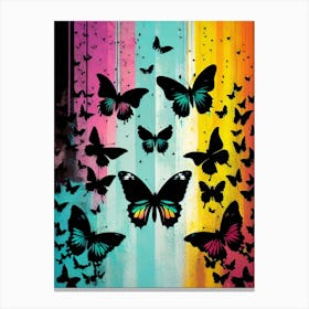 Butterflies In The Sky 32 Canvas Print