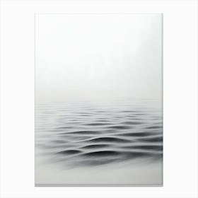 Charcoal Pencil Drawing Fog Canvas Print