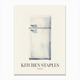 Kitchen Staples Fridge 1 Canvas Print