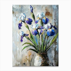 Iris In A Vase 1 Canvas Print