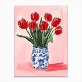 Red Tulips Canvas Print