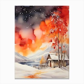 Winter Landscape Painting 1 1 Canvas Print