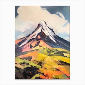 Cotopaxi Ecuador 5 Mountain Painting Canvas Print
