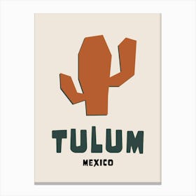 Tulum Navy Canvas Print