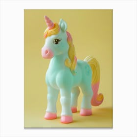 Pastel Toy Unicorn Photography 6 Stampe su tela