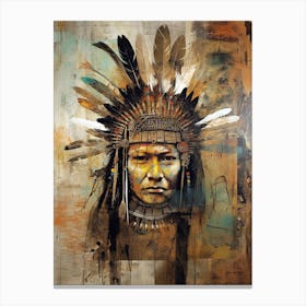 Exploring Tribal Visions in Native American Art Canvas Print