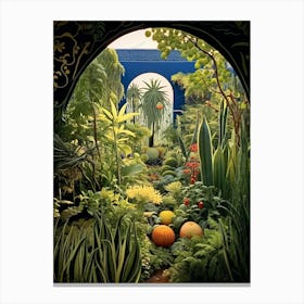 Jardin Majorelle Morocco Henri Rousseau Style 2 Canvas Print