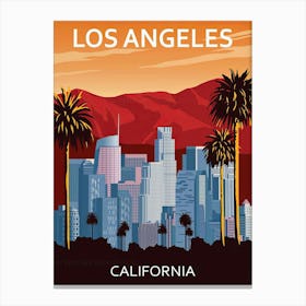 Los Angeles California Travel Canvas Print