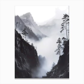 Fog In The Mountains Canvas Print