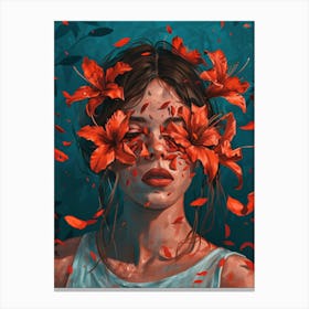 Lily Girl Canvas Print