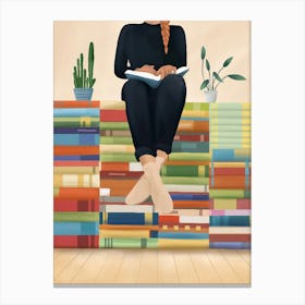 Books!! 1 Canvas Print