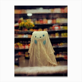 A Ghost In The Supermarket Photo Canvas Print