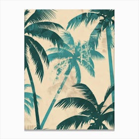 Tropical Palm Trees Canvas Print