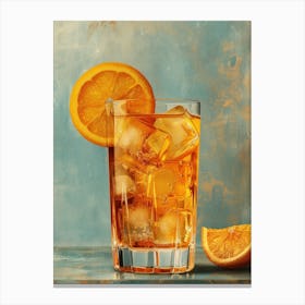 Iced Tea With Orange Slices 2 Canvas Print