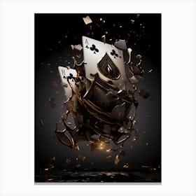 Ace Of Spades 1 Canvas Print