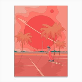 Ride To The Beach Canvas Print
