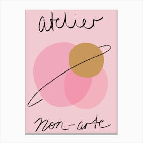 Atelier Pink Modern Canvas Print