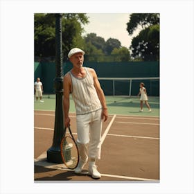 Tennis Player Canvas Print