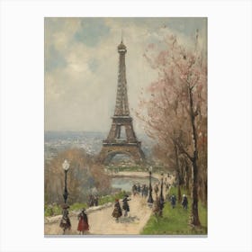 Eiffel Tower Paris France Pissarro Style 5 Canvas Print