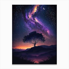 tree in space Canvas Print