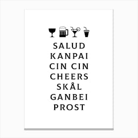 Cheers International Canvas Print