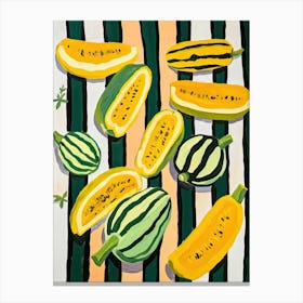 Summer Squash Summer Illustration 2 Canvas Print