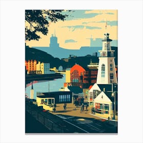 Port Of Glasgow United Kingdom Vintage Poster harbour Canvas Print