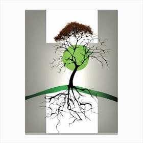 Tree life minimalistic VECTOR ART Canvas Print