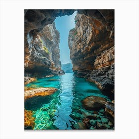 Cave In A Rock Canvas Print