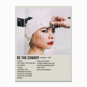 Be The Cowboy By Mitski 2018 Poster Canvas Print