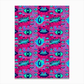 Alien Lips Canvas Print