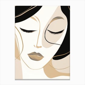 Woman'S Face 18 Canvas Print