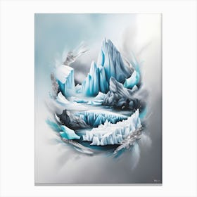 Icebergs 3 Canvas Print