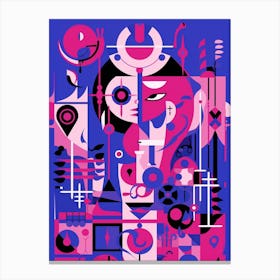 Abstract Geometric Symbolism 3 Canvas Print