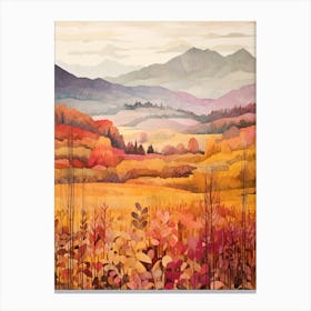 Autumn National Park Painting Pyrenees National Park 4 Canvas Print