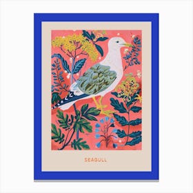 Spring Birds Poster Seagull 2 Canvas Print