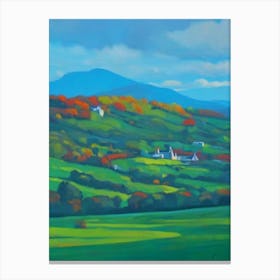 Killarney National Park Ireland Blue Oil Painting 1  Canvas Print