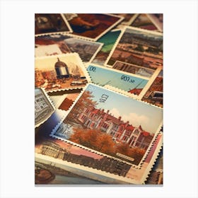 Postage Stamps 11 Canvas Print