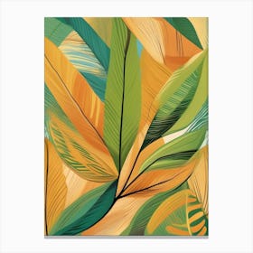 Tropical Leaves Canvas Print