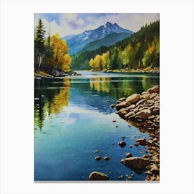 Elk River Canvas Print