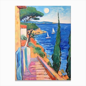 Saint Tropez France 5 Fauvist Painting Canvas Print