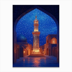 3d Illustration Of A Mosque Canvas Print