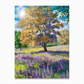 Tree In The Meadow 5 Canvas Print