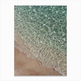 Where Sand And Water Meet Canvas Print